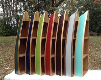Wooden Row Boat Shelf Boat Shelf Nautical Boat Shelf Canoe Shelves Home Decor
