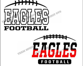 Eagles Football Laces Download Files - SVG, DXF, EPS, Silhouette Studio, Vinyl Cut Files, Digital Cut Files -Use with Cricut and Silhouette