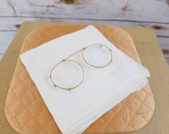 Vintage Gold Filled Prince Nez style Glasses