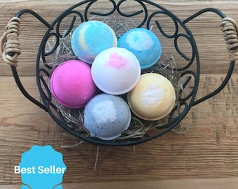 6 Bath Bombs Gift Set | Natural Bathbomb | Vegan Bathbombs | Organic Bathbombs | Bath Fizziebath