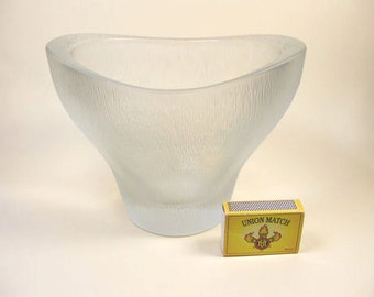 60er Jahre Sklo Union Rudolfova Glashütte Jardinière Frantisek Vizner Tschechische moderne Glas