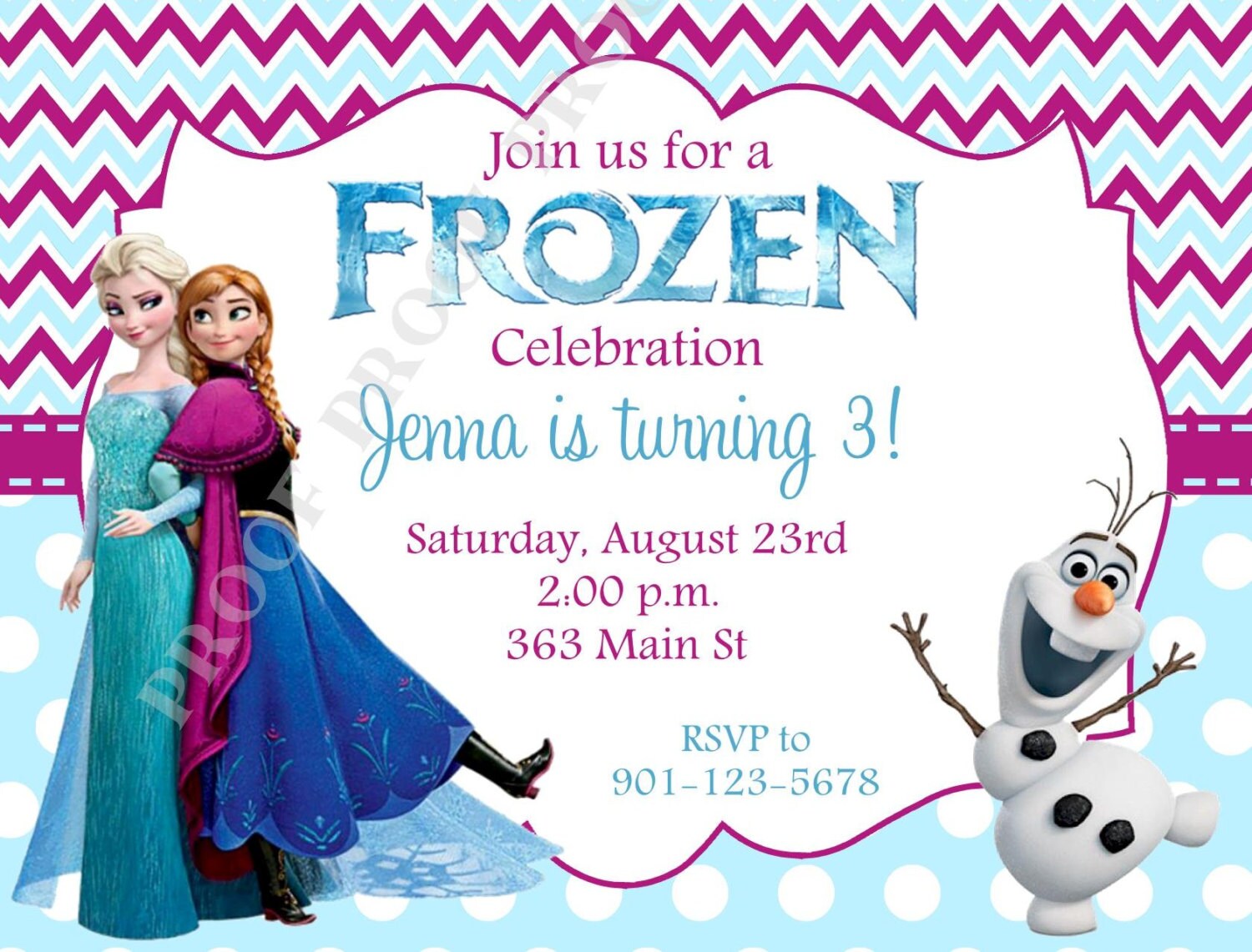 10 printed frozen invitations with envelopes free return free frozen invitations