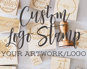 Custom Logo Stamp, Shop Rubber Stamp, Business Stamp, Branding Stamp, Logo Packaging Rubber Stamp, Etsy Seller Stamp - Your Logo or Artwork