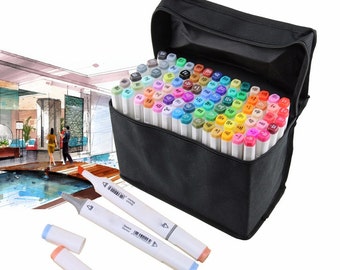 Touch New 30 40 60 80 Colors Set Artist Dual Head Sketch Markers Set School Drawing Sketch Twin Pen Broad Fine Points Copic alternative