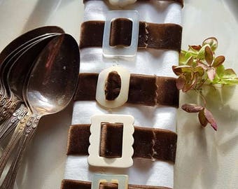 Lot Of Five Handmade Napkin Holders