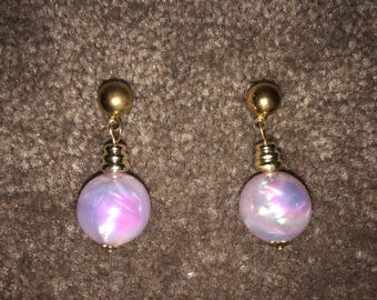 Vintage Fashion Lucite Dangle Earrings Never Worn