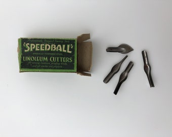 Speedball Linoleum Cutters, Vintage Linoleum Cutters, Antique Speedball Cutters, Vintage Printmaking, Printmaking Supplies