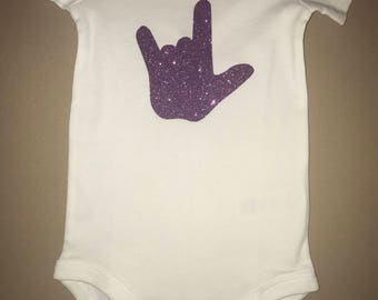 I love you ASL onesie/t-shirt