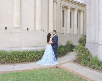 Blue Tulle Skirt