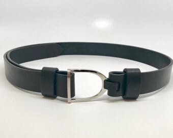 Stirrup Belt, English Belt, Horse Belt, Equestrian Belt, Leather Belt, Adjustable Belt, Black Leather Belt, Brown leather belt, Belt, Belts