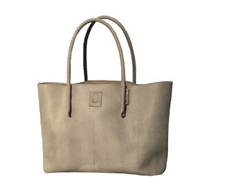 Big leather bag Shopper shopping bag Ledershopper Leather shopper bag bag used look handmade