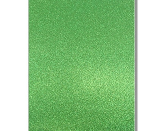 2 x A4 sheets of Premium Dovecraft Emerald Green Glitter Card 220 gsm