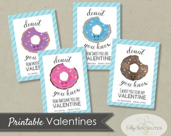 Donut Printable Labels / Gift Tags 'I Donut know what