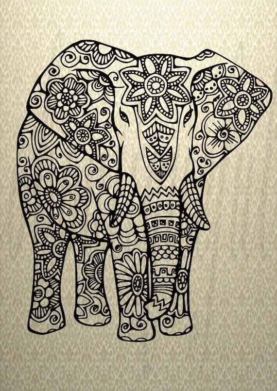 Free Free 91 Mandala Elephant Head Svg SVG PNG EPS DXF File