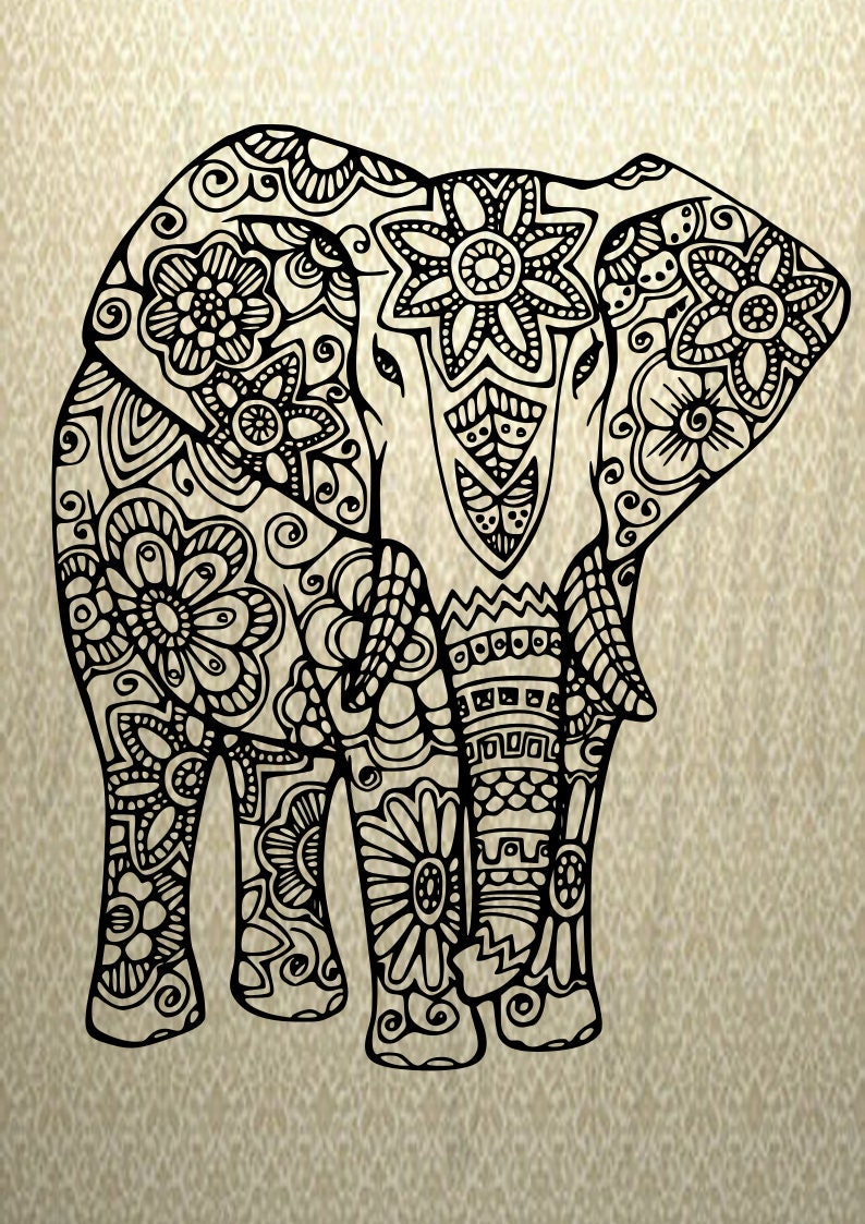 Free Free 147 3D Elephant Mandala Svg Free SVG PNG EPS DXF File