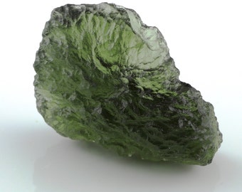 Self Standing Moldavite from Besednice, 6.28 grams genuine Moldavite, Czech republic green gemstone, collector large Moldavite, seer crystal