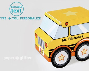 school bus pattern printable