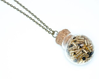 Art Deco Bottle Necklace