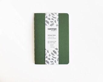 Woodgrain Embossed Cahier Notebook - 4x6 - A6 - 4 Colors Available