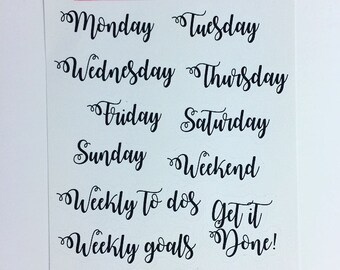 Bullet journal stickers