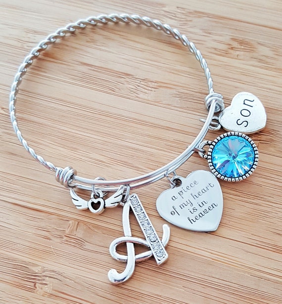 Sympathy Bracelet Sympathy Gift In Memory of Son Memorial Bracelet Loss of Son Loss of a Child Remembrance Bracelet Remembrance Jewelry