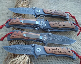 Personalized Knives, Custom Knives, Engrave Pocket, Groomsman Gift, Knife Groomsmen,Gift Engrave,Knife Personalized,Groomsman Best Man 339