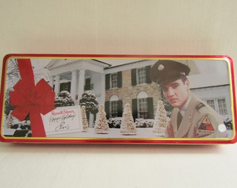 Russell Stover Happy Holidays Elvis Tin
