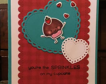 Handmade valentine card