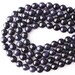 Natural Blue Sand Stone Gemstone beads, Smooth round beads, Dark blue beads, Faceted Sand Stone beads, Bulk beads, 4-12 mm, 15 inch, C94