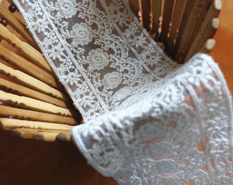 off white lace trim, cotton embroidered lace fabric, trim lace