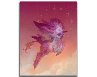 Leap (colored) 8.5 x 11 Art Print