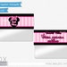 Minnie Birthday Favor Treat Bag Toppers, Minnie Mouse Printable Labels, Digital – Customized