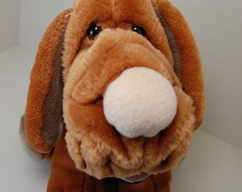 Vintage Wrinkles Plush Puppy Dog, Ganzbros 1981