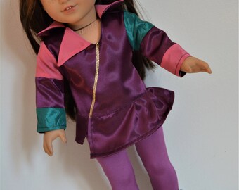Handmade Doll Clothes Descendants Mal Costume fits 18" American Girl Dolls Christmas A
