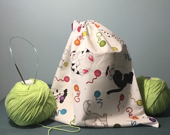 Large Knitting Project Bag