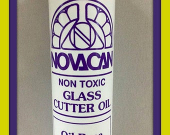 Novacan Cutting Oil Formulated Especially For All Glass Cutters 8 Ounces Stained Glass Cutting Oil