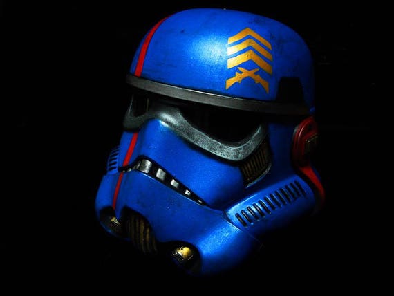 Marine Custom gemalt schwarz Serie Stormtrooper Helm