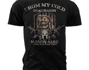Black Ink Men's From My Cold Dead Hand T-Shirt (MT668)