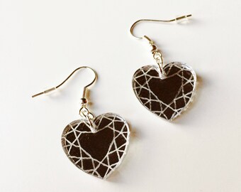 Heart | Geometric | Gem | Love | Kawaii | Laser Cut | Acrylic | Earrings