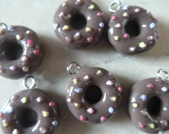 set of 6 cupcake charms Donets 15 mm