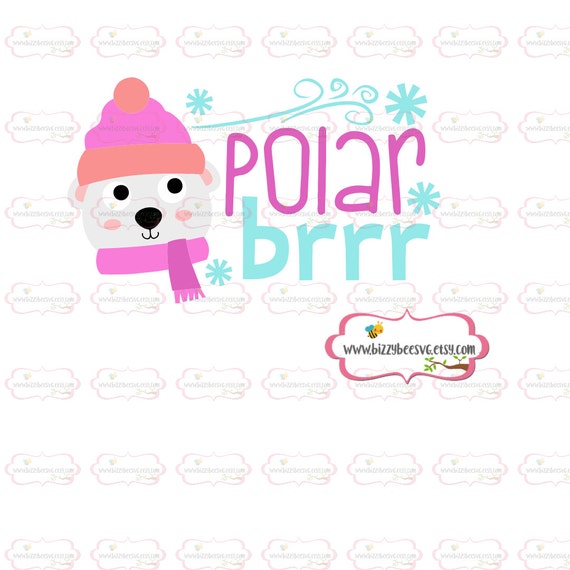 Download Winter SVG DXF EPS winter cut file polar bear svg baby svg