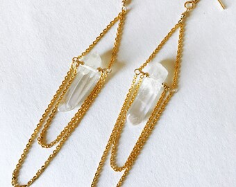 Santhia Rainbow Quartz Earrings