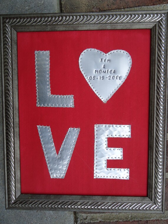 Tin Anniversary Gift 10 Year Wedding Anniversary Gift for