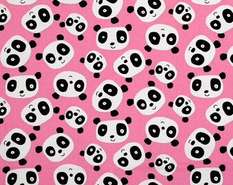 Fabric by the Yard - Panda Pink from David Walker
