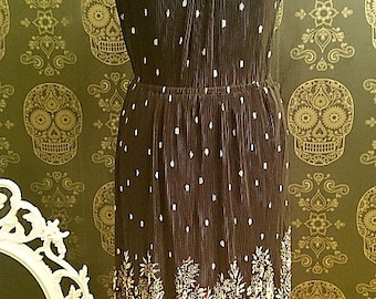 vintage dress Radley with open back, 1970's