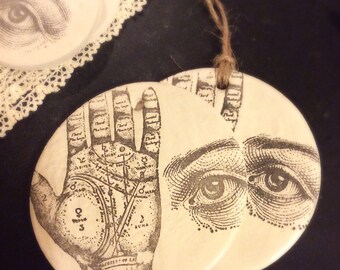 Palmistry ornament / Clay Ornament