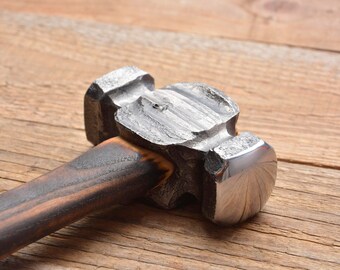 Blacksmith's rounding hammer, hand forged