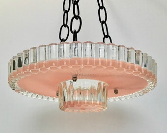 Hanging glass pink bird bath, hanging bird bath, hanging bird feeder, pink hanging glass bird feeder, bird bath hanging, glass garden art