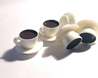 cabochon Cup Saucer and coffee