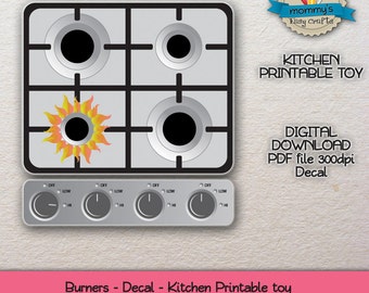 toy stove decals